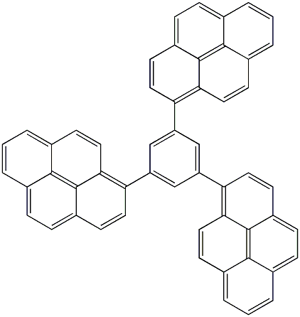 TPB3 , 1,3,5-Tri-(pyren-1-yl)-benzene CAS#: 349666-25-7