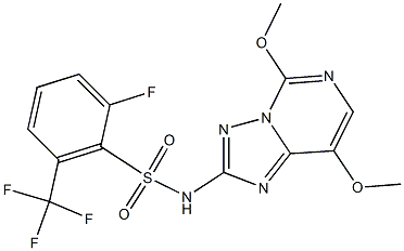 N-(5,8-diMethoxy-[1,2,4]triazolo[1,5-c]pyriMidin-2-yl)-2-fluoro-6-(trifluoroMethyl)benzenesulfonaMide CAS#: 219713-41-4