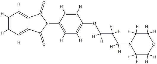 N-(4-(gamma-N'-morpholinopropoxy)phenyl)phthalimide CAS#: 79684-43-8